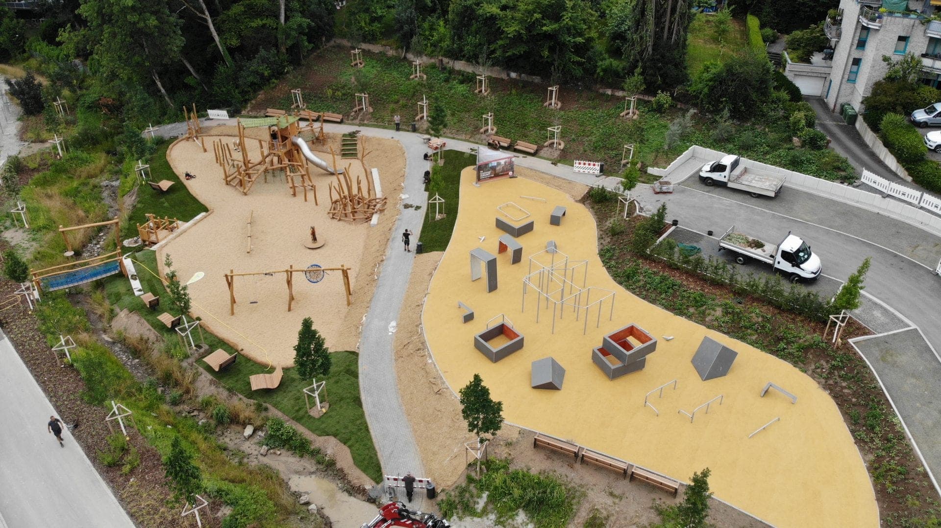 Der neue Citypark in der Waldbröler Stadtmitte