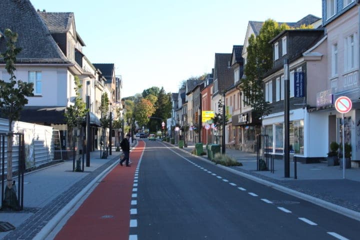 Die neu gestaltete Kaiserstraße in Waldbröl